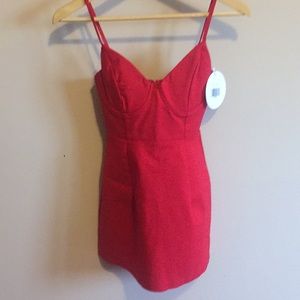 novella mini dress red